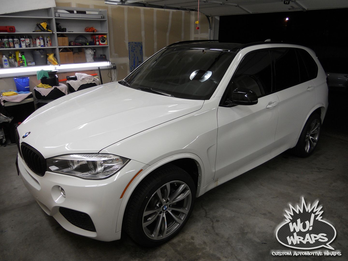 2015 BMW X5 MSport 3M 1080 Gloss Black Roof Vinyl Wrap Wu! Wraps
